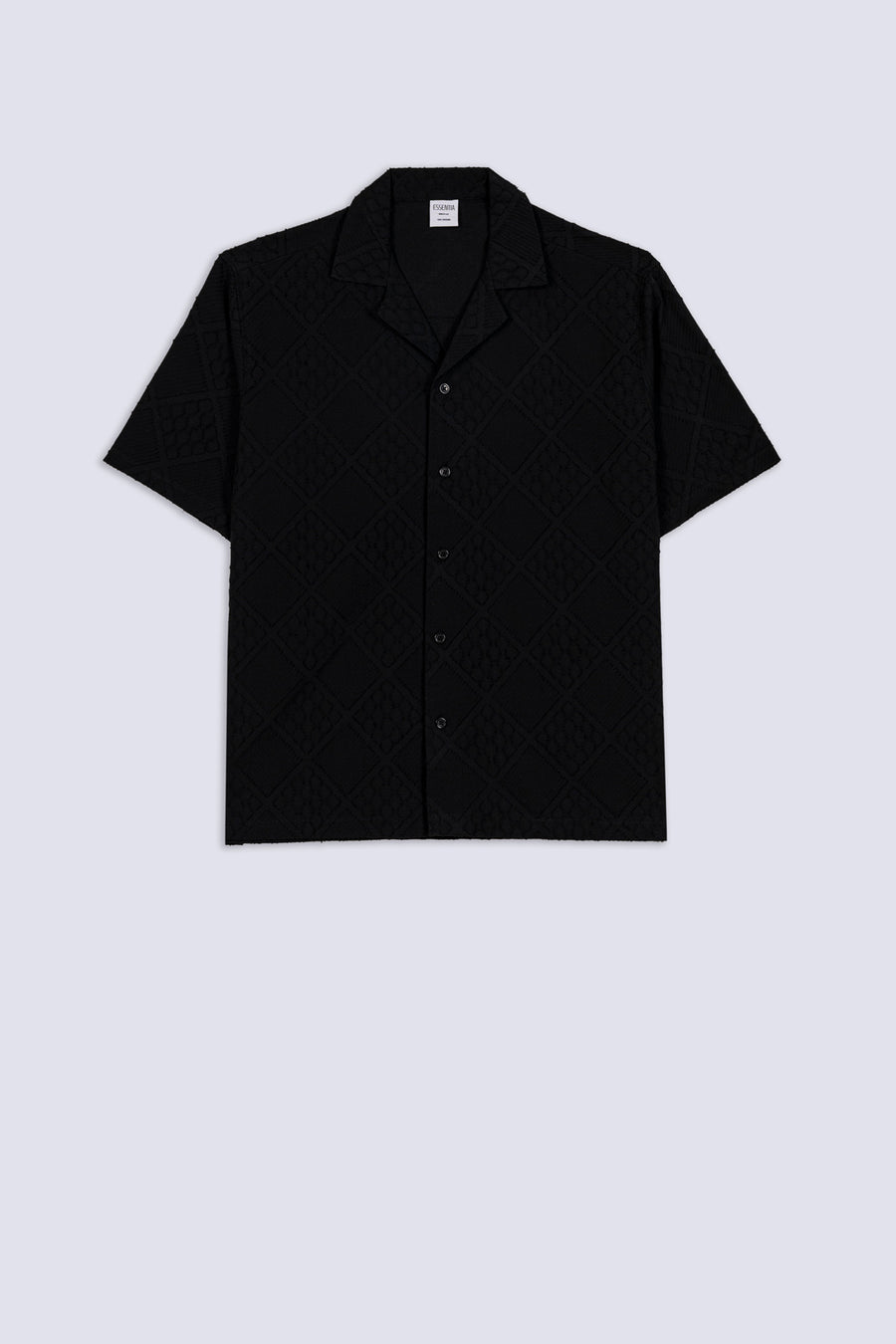 Men's Lattice Textured Casual Shirt