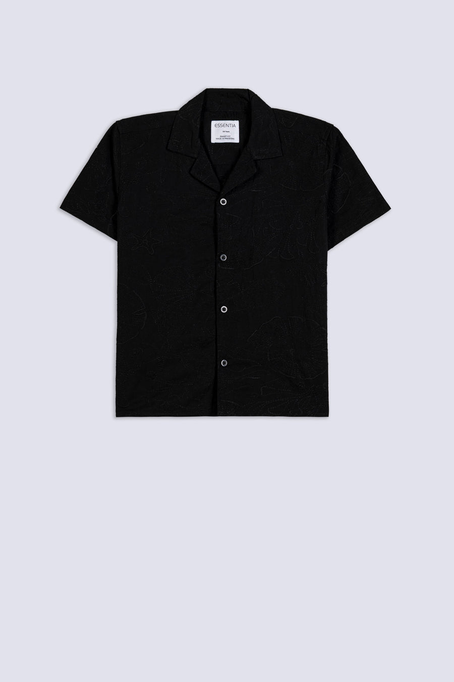 Boy's Embroidered Cuban Collar Shirt