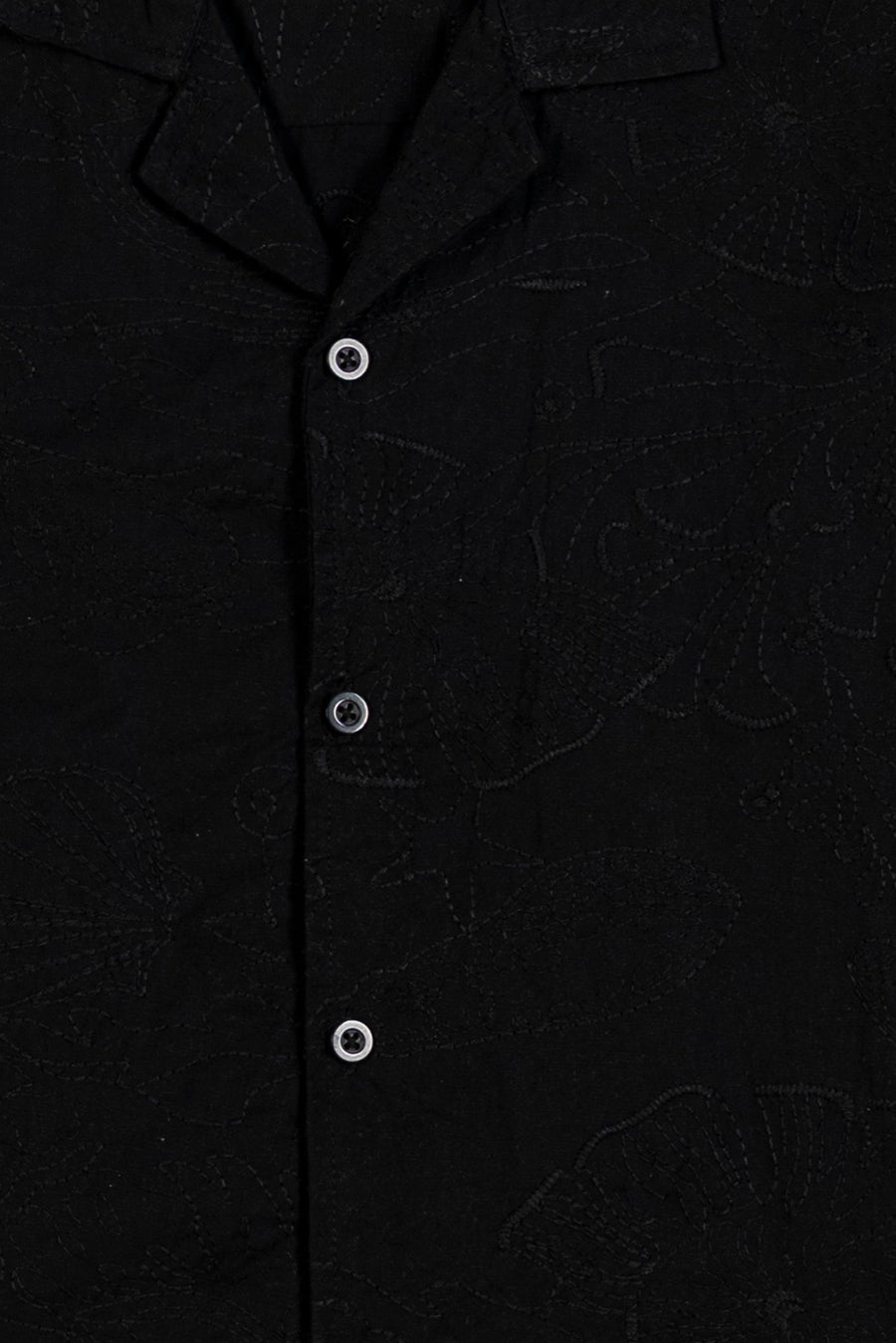 Boy's Embroidered Cuban Collar Shirt
