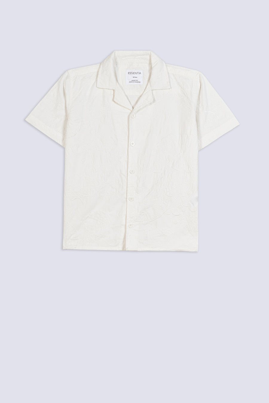 Boy's Embroidered Cuban Collar Shirt