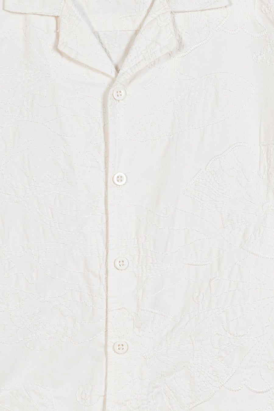Boy's Embroidered Cuban Collar Shirt