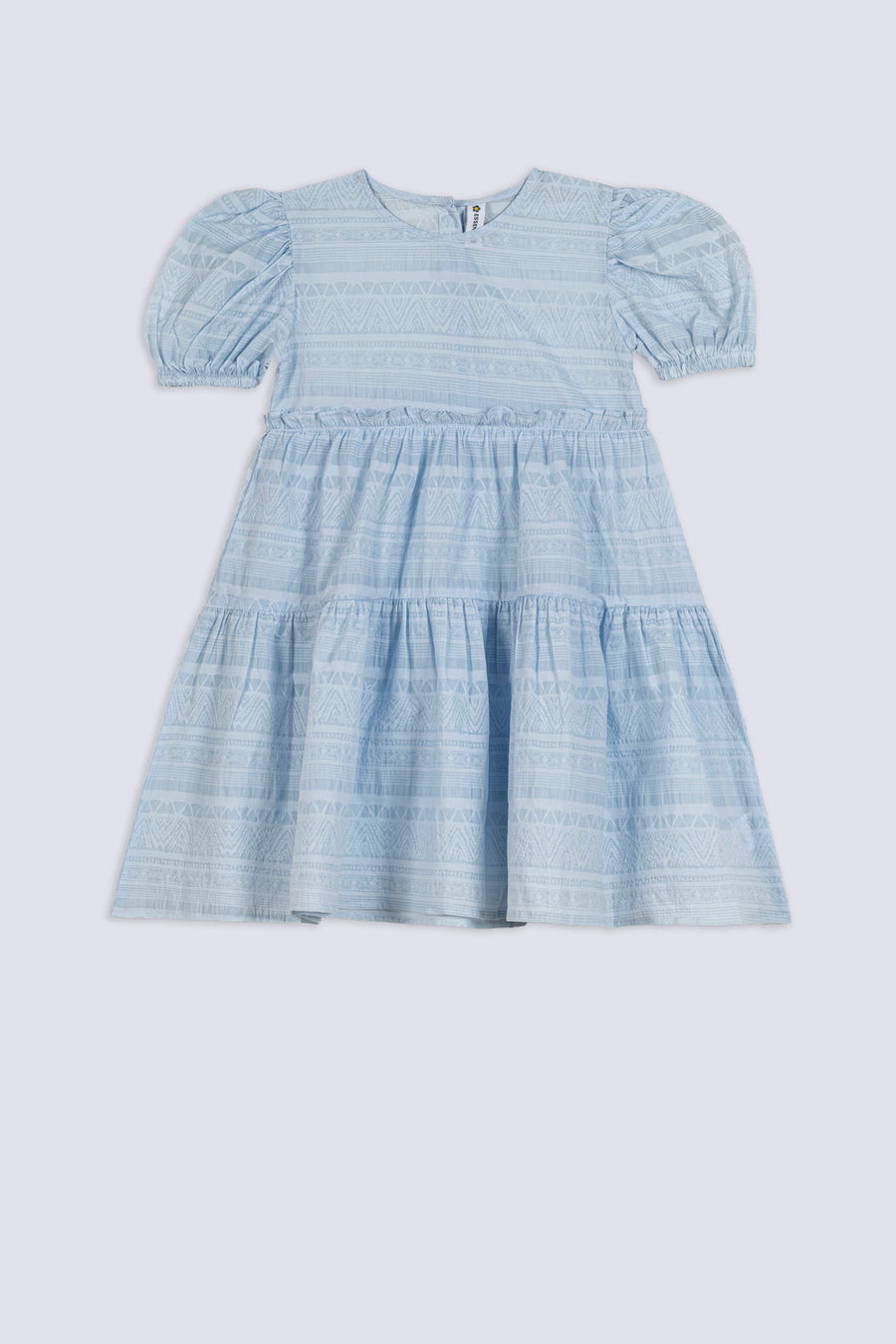 Girl's Aztec Texture Tiered Top