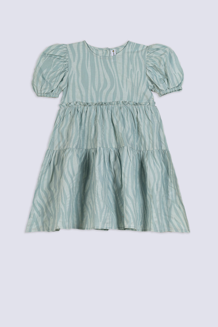 Girl's Wave Stripe Tiered Top