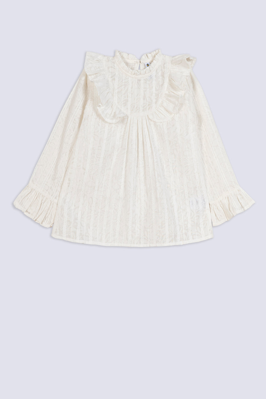 Girl's Frill Bib Top