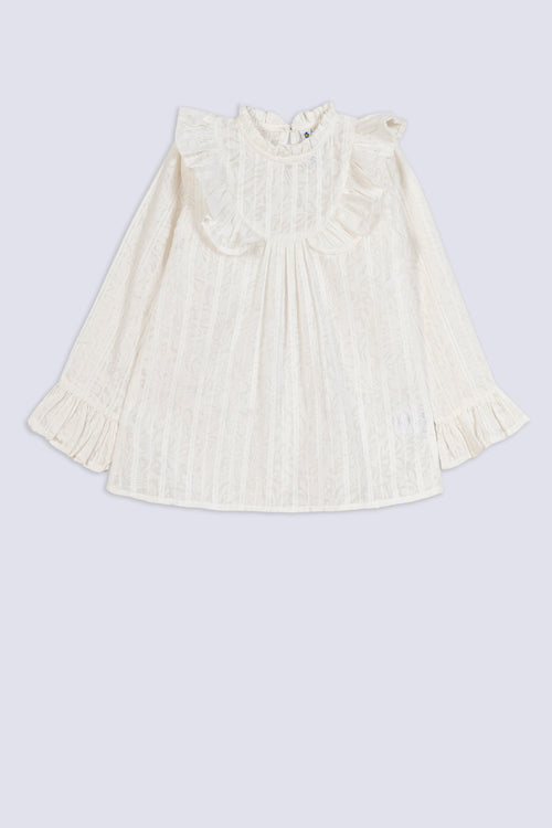 Girl's Frill Bib Top