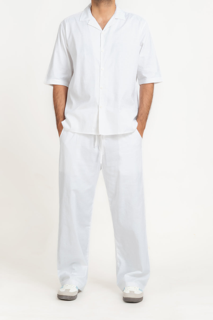 Men's Textured Cuban Collar Shirt