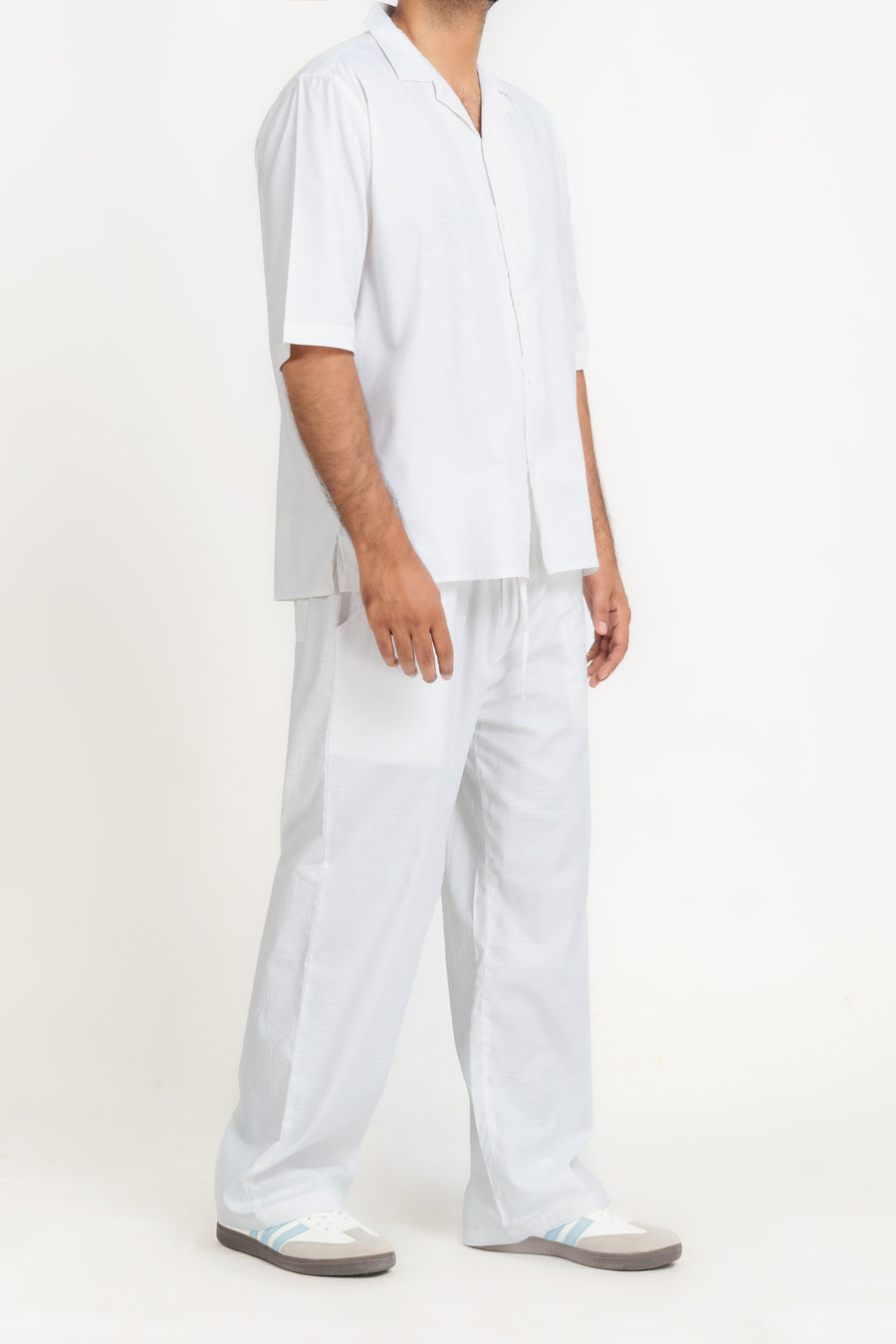 Men's Textured Cuban Collar Shirt