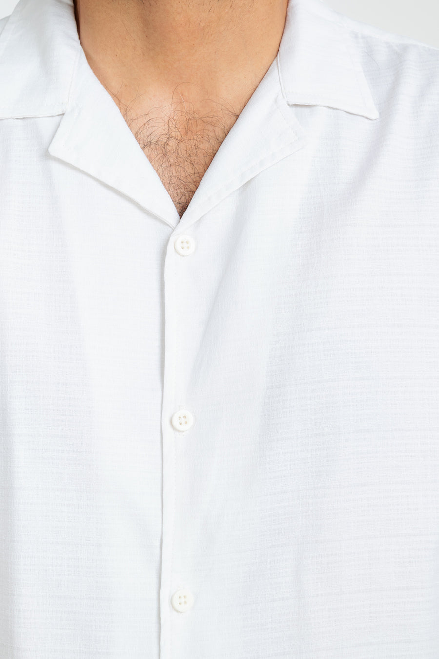 Men's Textured Cuban Collar Shirt