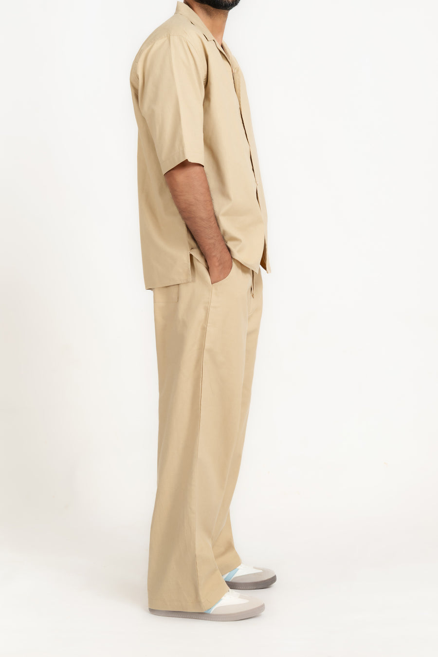 Men's Plain Cuban Collar Shirt