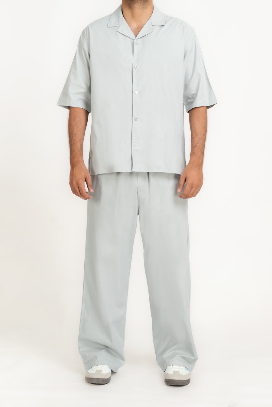 Men's Plain Cuban Collar Shirt