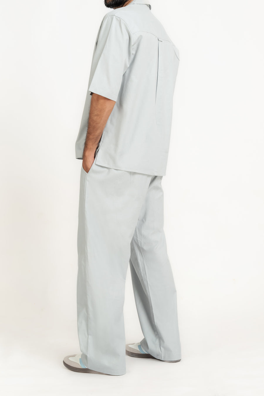 Men's Plain Cuban Collar Shirt