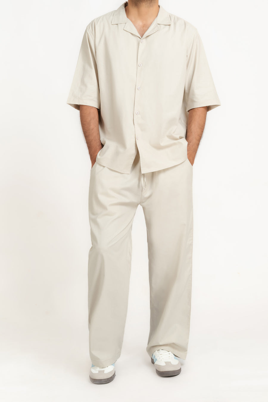 Men's Plain Cuban Collar Shirt