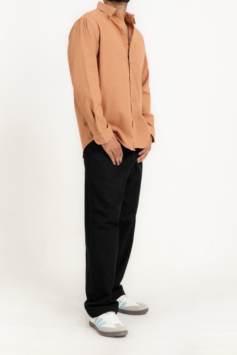 Men's Relaxed Linen Blend Casual Shirt