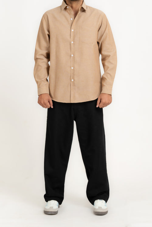 Men's Textured Weave Casual Shirt