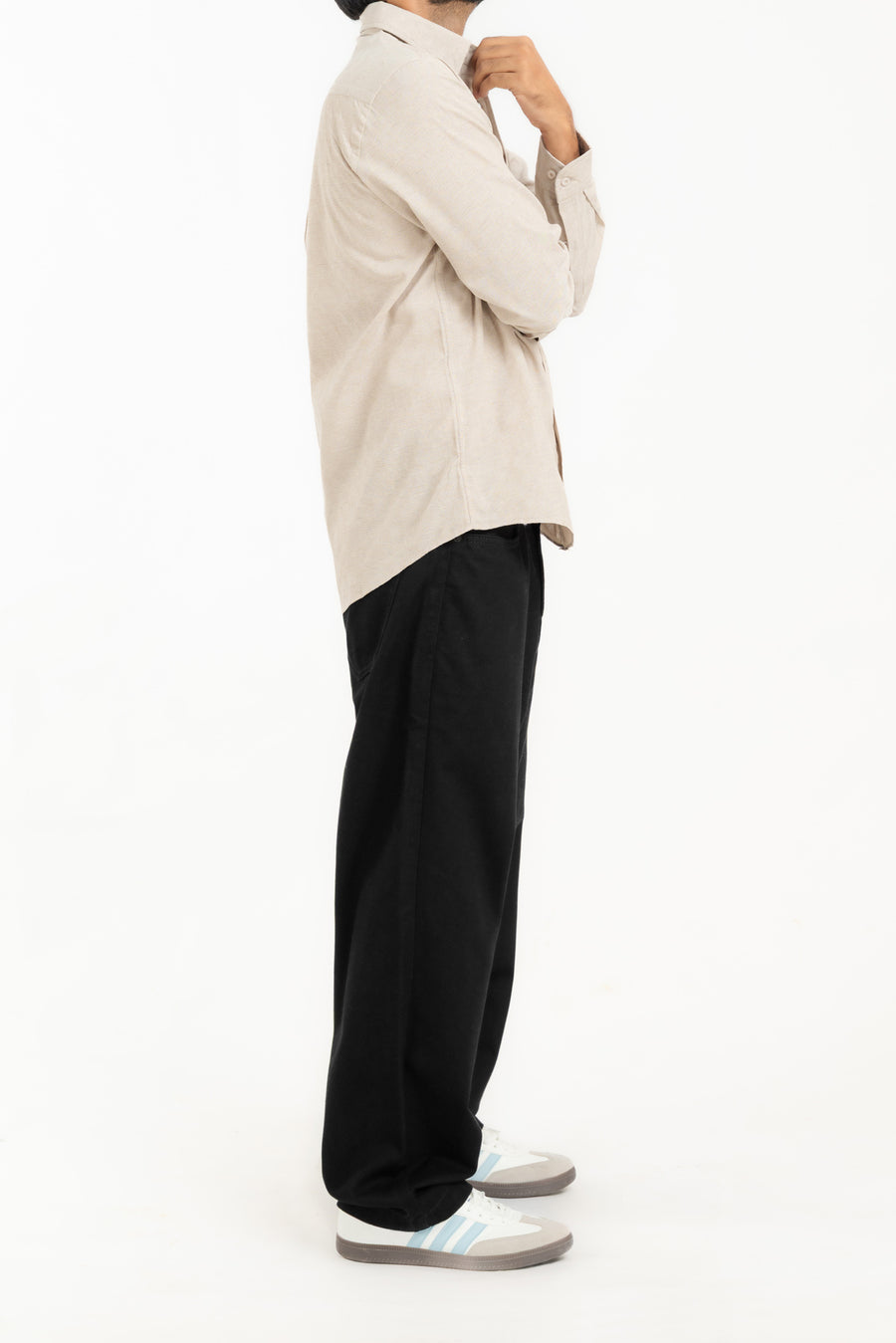 Men's Relaxed Linen Blend Casual Shirt