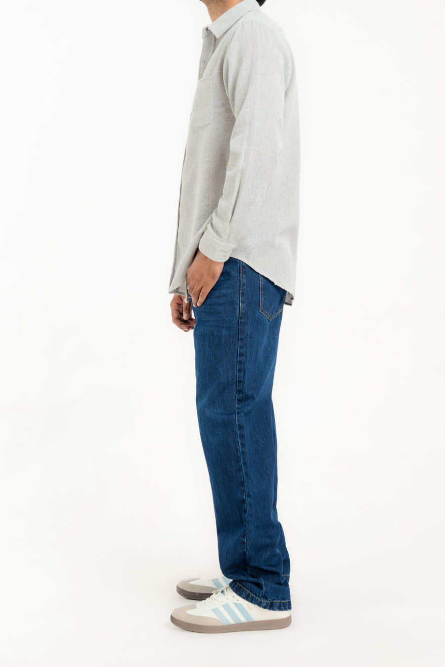 Men's Waffle Texture Casual Shirt