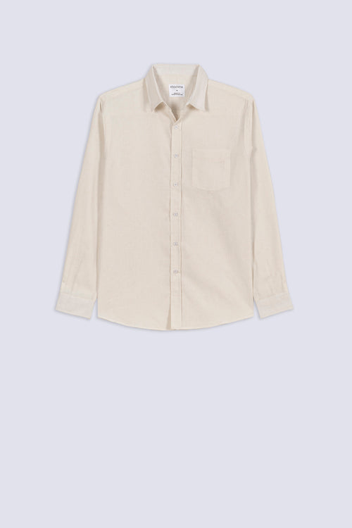 Men's Relaxed Linen Blend Casual Shirt