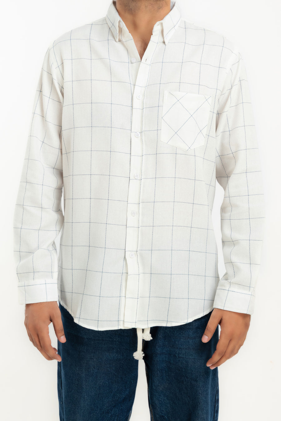 Men's Grid Check Casual Shirt