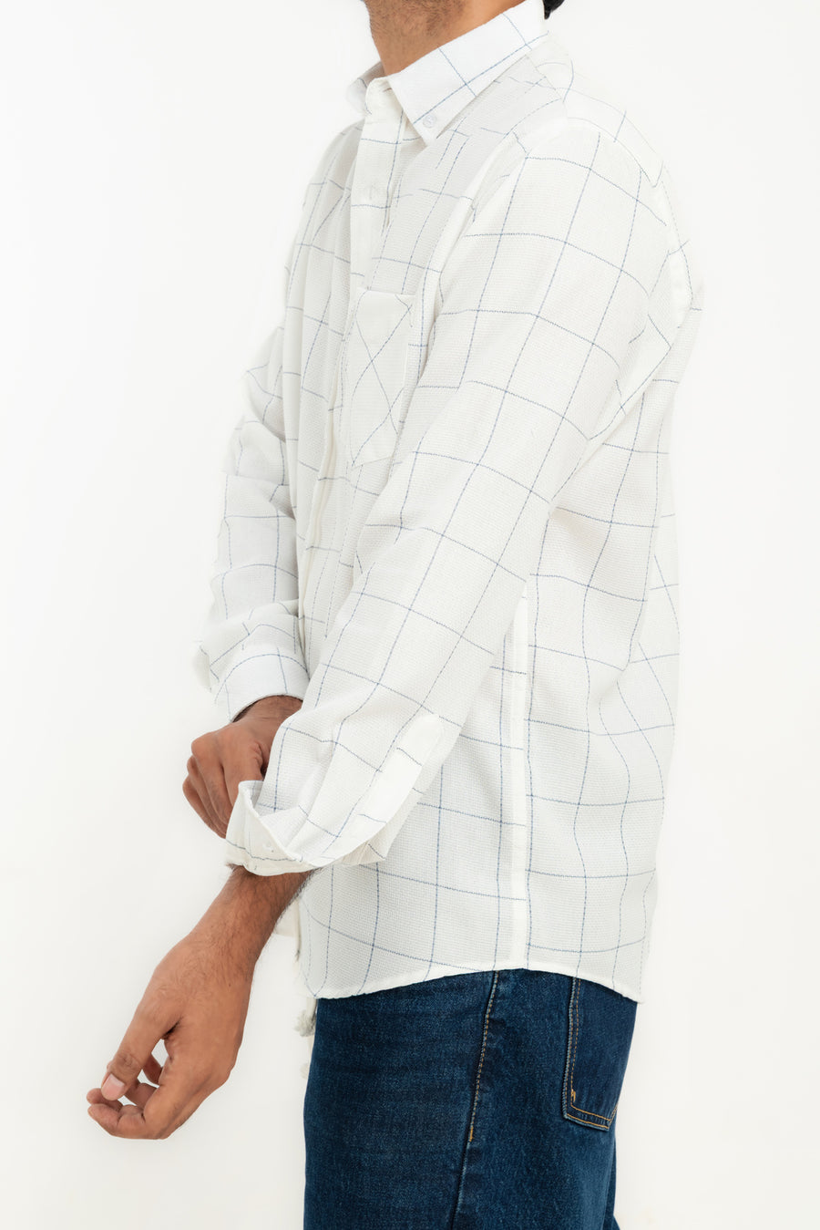 Men's Grid Check Casual Shirt