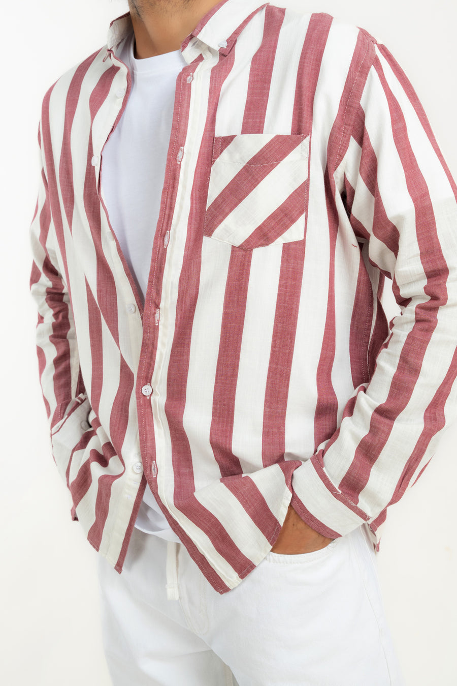 Men's Cabana Stripe Casual Shirt