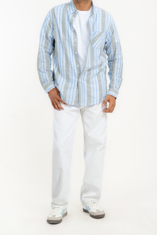Men's Multi Stripe Casual Shirt