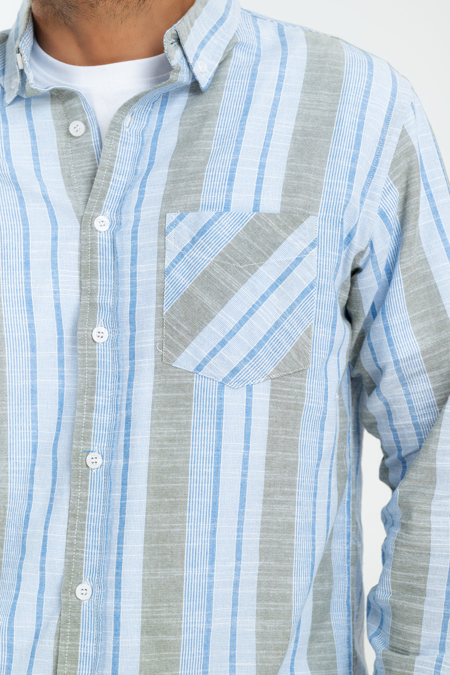 Men's Multi Stripe Casual Shirt