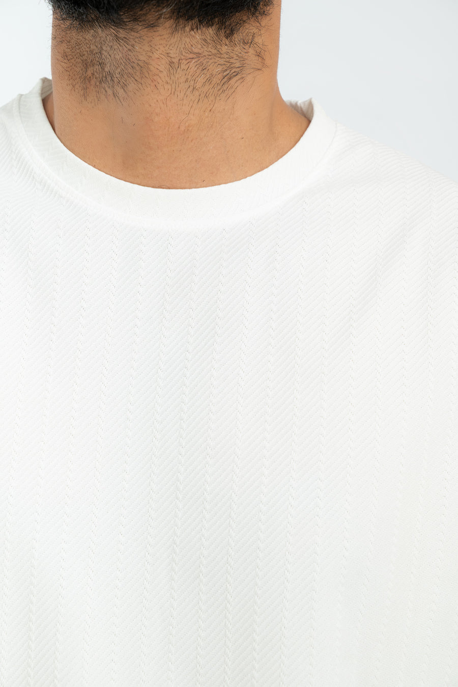 Men's Chevron Textured T-Shirt