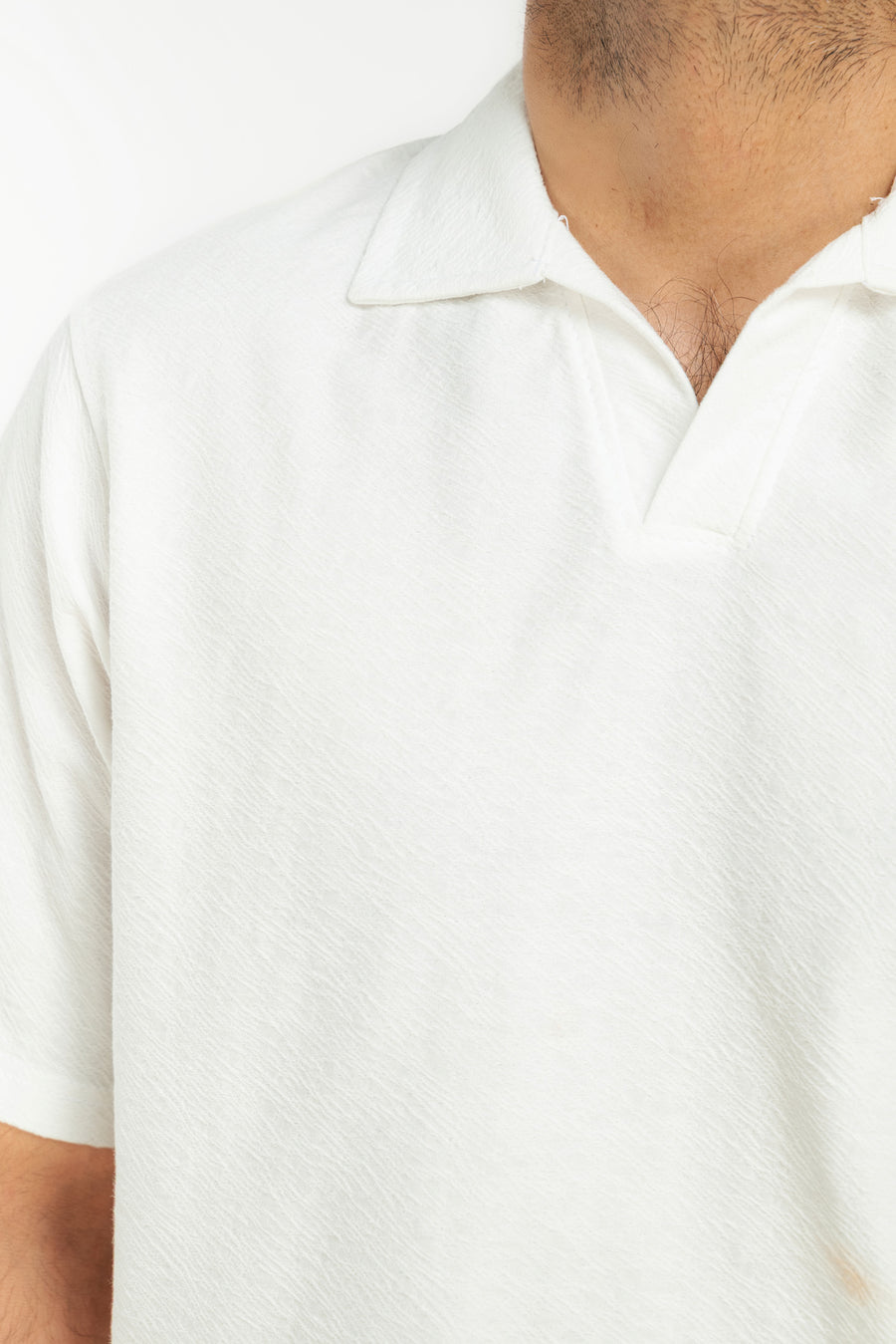 Men's Open Collar Polo Shirt