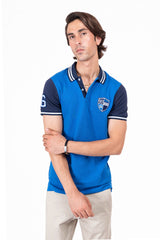 Royal Blue Contrast Polo Shirt