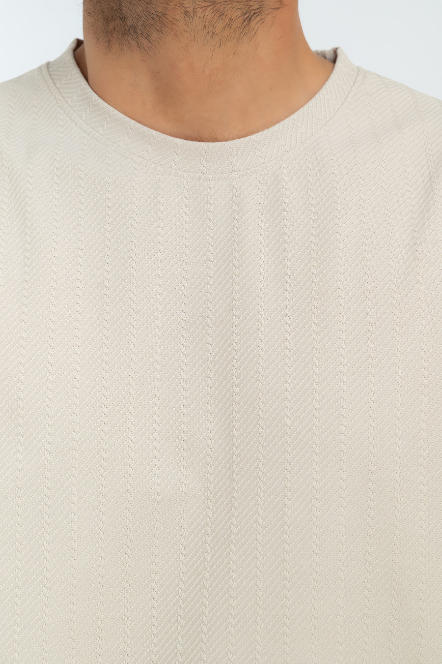 Men's Chevron Textured T-Shirt