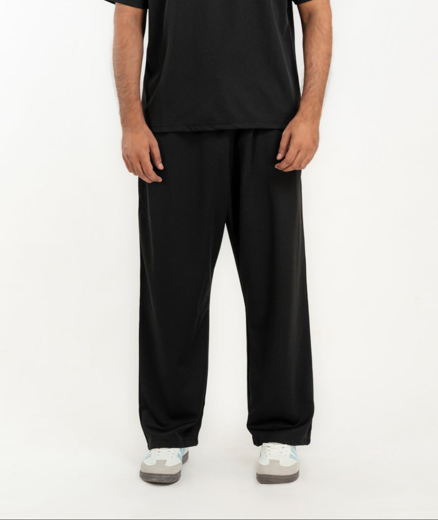 Men's Textured Wide Leg Trouser