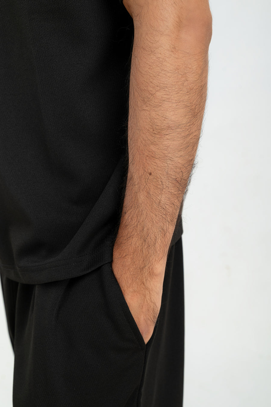 Men's Textured Wide Leg Trouser