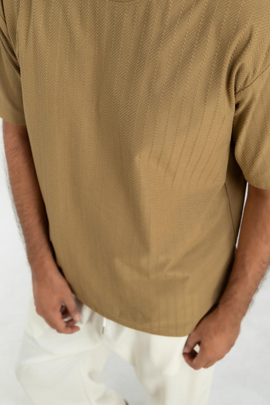 Men's Chevron Textured T-Shirt