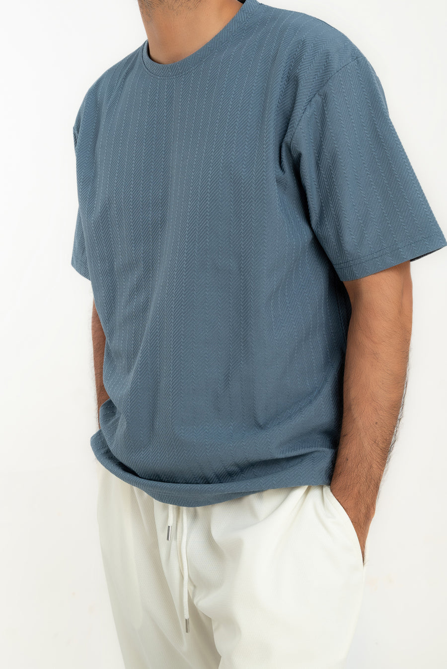 Men's Chevron Textured T-Shirt