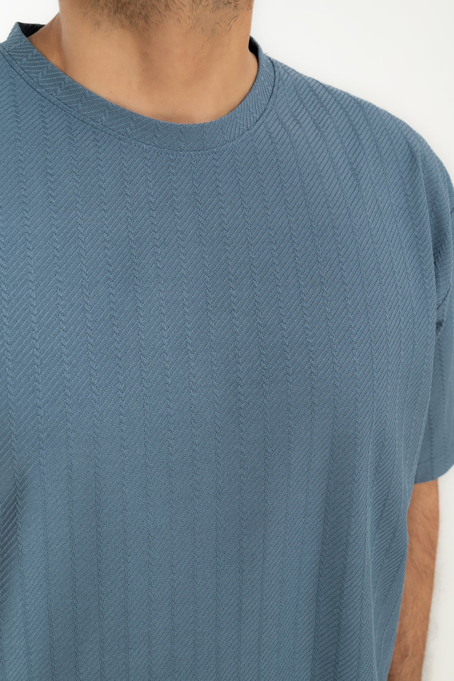 Men's Chevron Textured T-Shirt