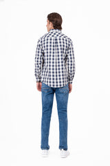 Window Pane Checked Casual Shirt