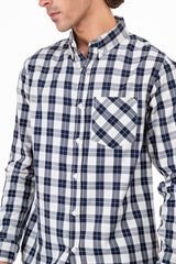 Window Pane Checked Casual Shirt