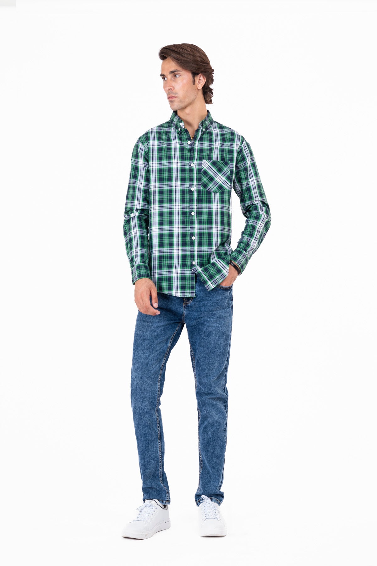 Men's Tartan Checked Casual Shirt