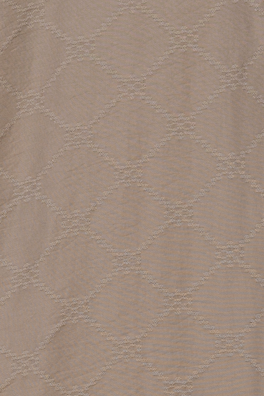 Subtle Grid Open Collar Men's Shirt