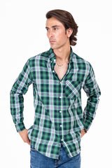 Men's Tartan Checked Casual Shirt