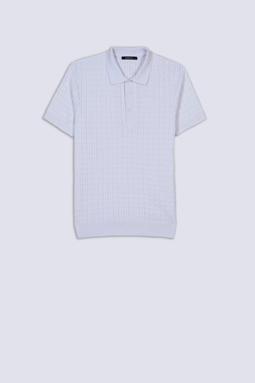 Waffle Texture Men's Smart Polo