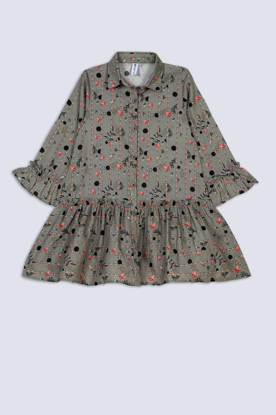 Polka Stripe Garden Girl's Top
