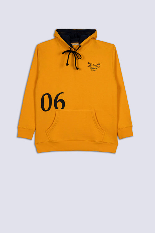 Yellow Fleece Men's Hood