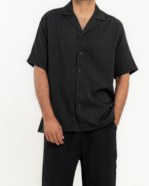 Men's Jacquard Knit Casual Shirt