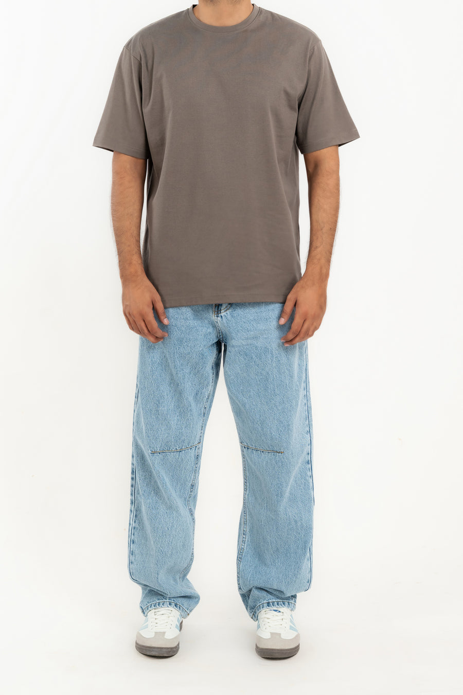 Men's Basic Crew Baggy T-Shirt