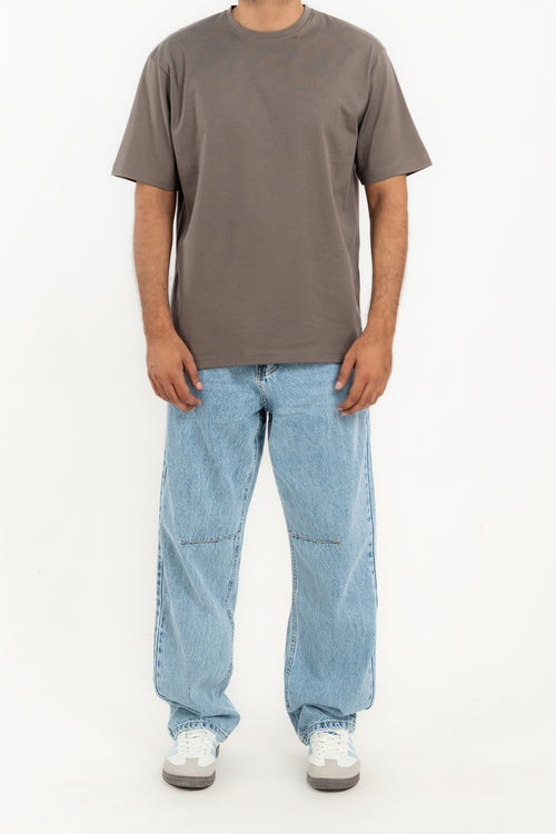 Men's Basic Crew Baggy T-Shirt