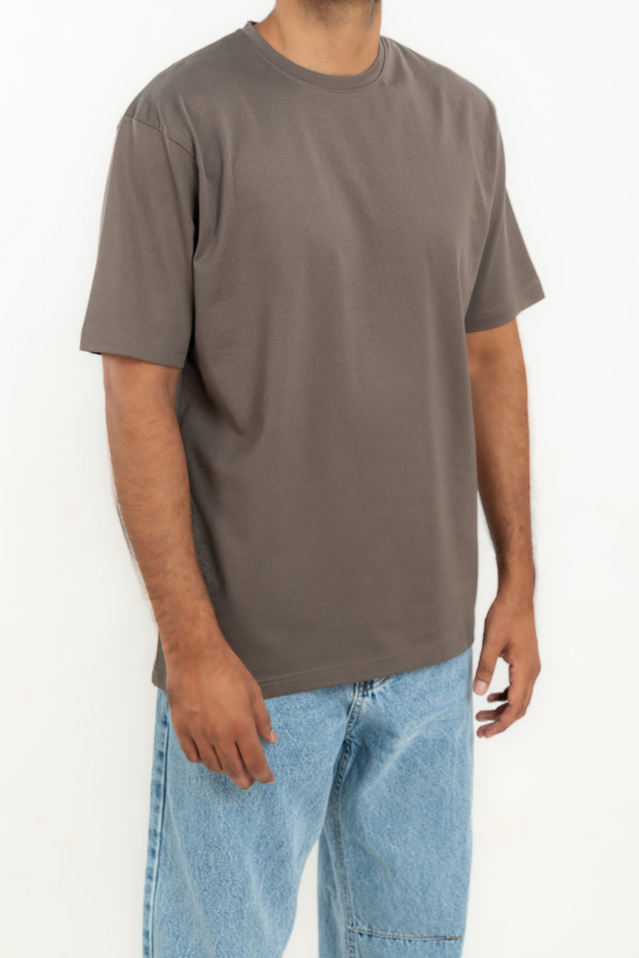 Men's Basic Crew Baggy T-Shirt