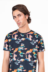 Multi-Colour Printed T-Shirt