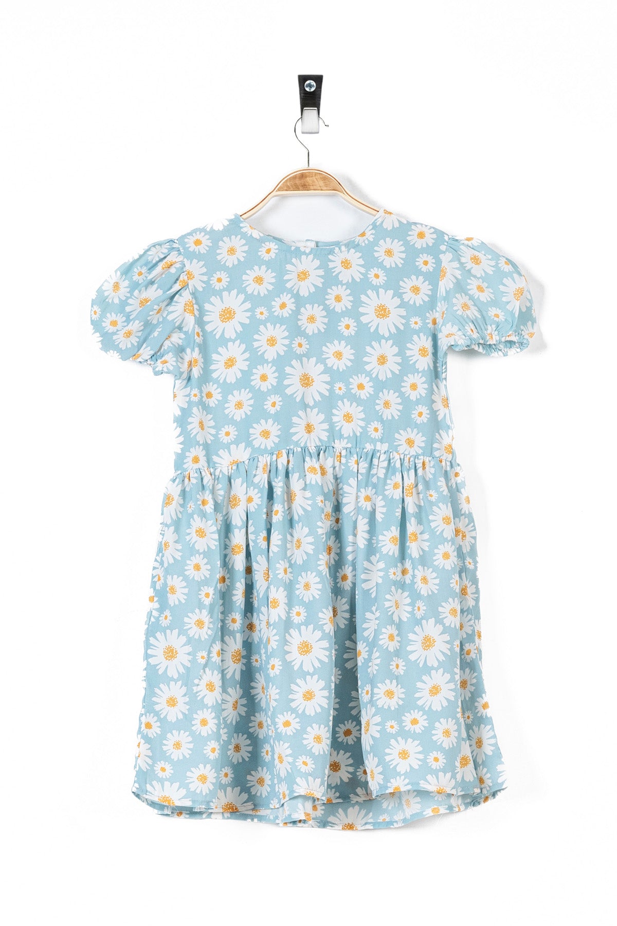 Aqua Floral Girl's Frock