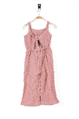 T-Pink Polka Dots Girl's Jumpsuit